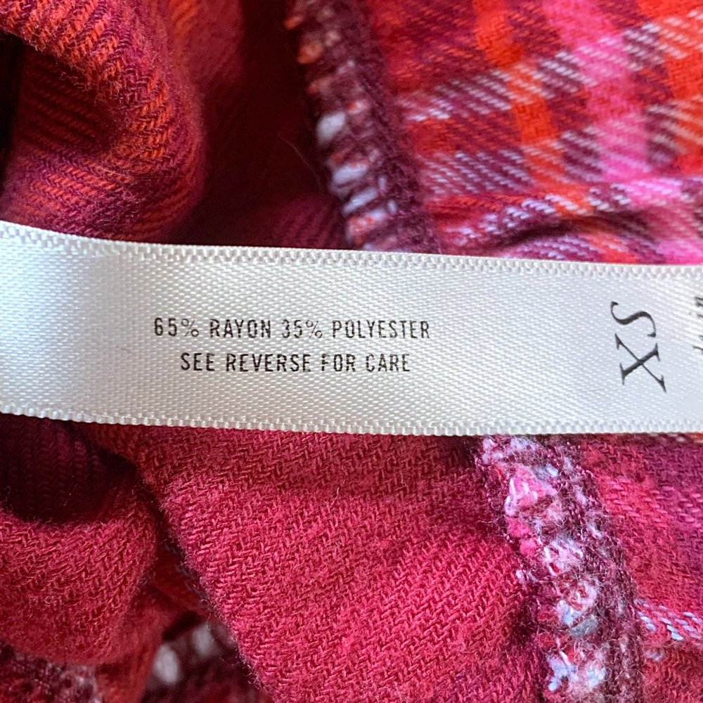 3/$25 Aeropostale Holly Plaid Flannel Sleep Pants - Picture 6 of 10